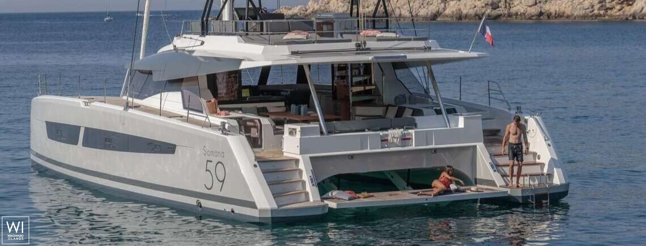 PORT TO VINO  Fountaine Pajot Samana 59 Exterior 2