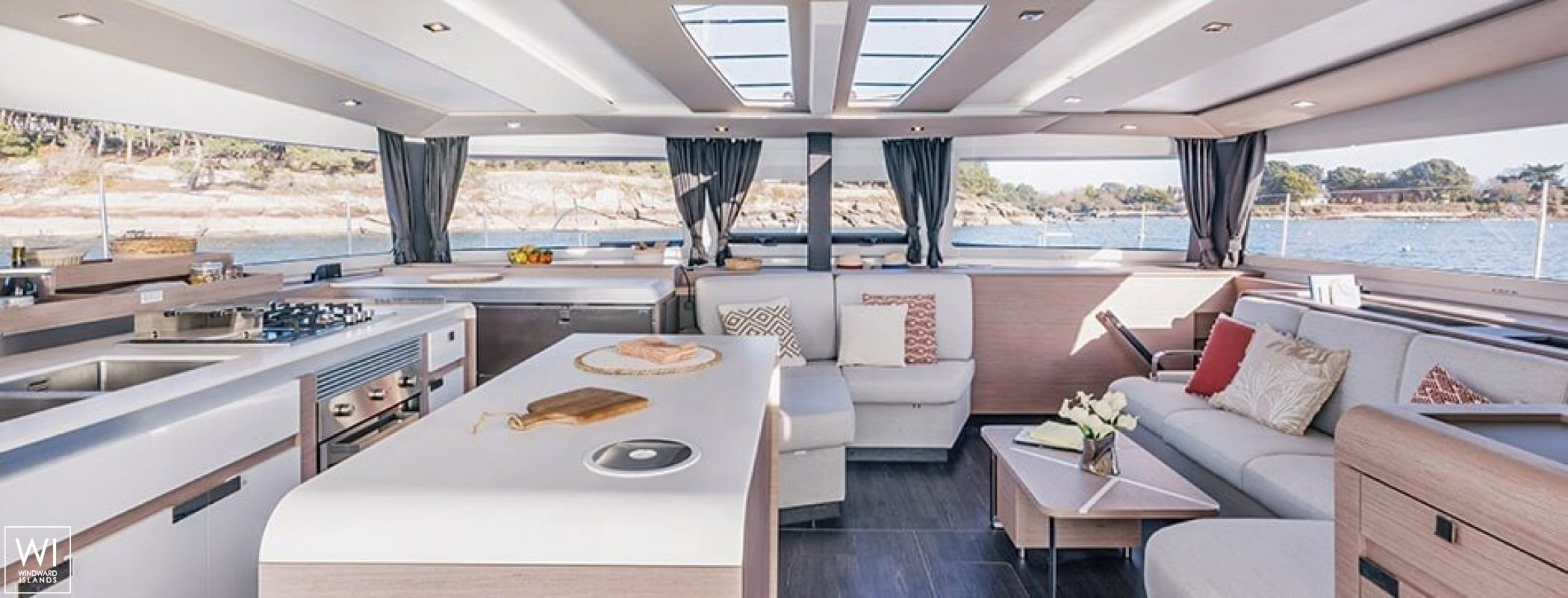 Ocean Eye  Fountaine Pajot Aura 51 Interior 9