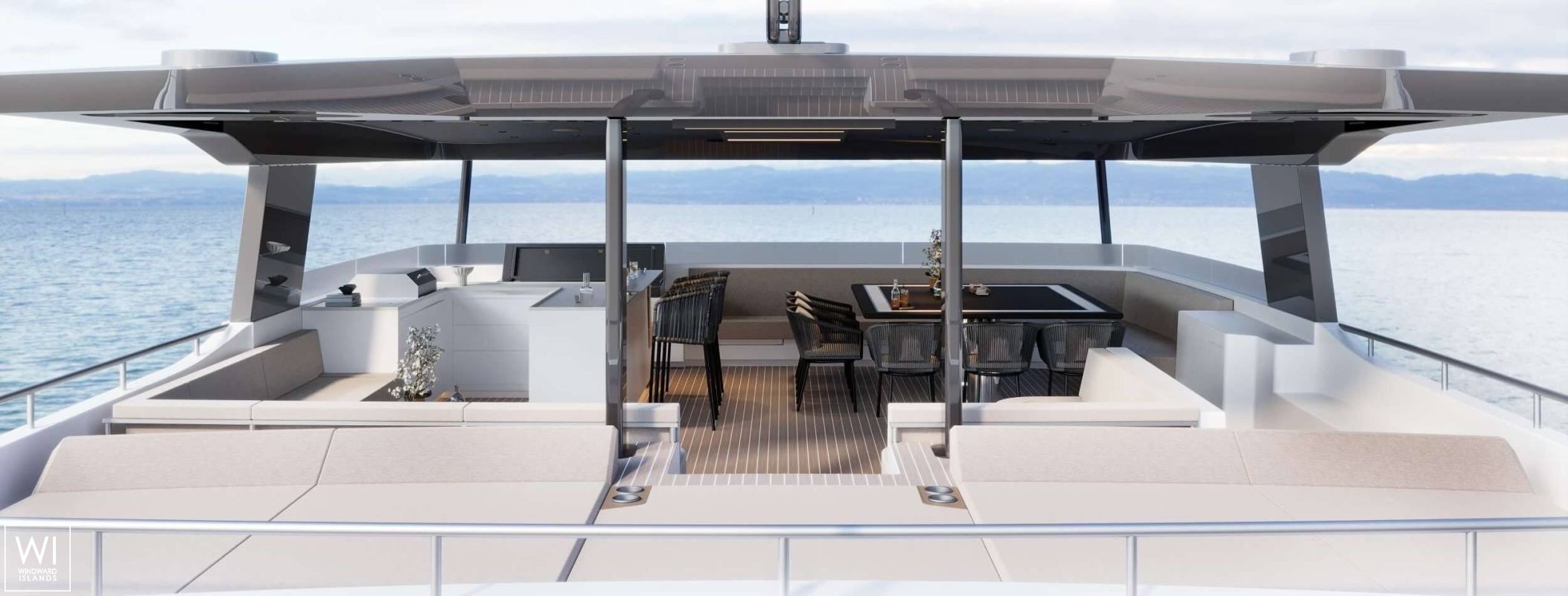 Star Island  VisionF  Hybrid Power Catamaran  65  Interior 5