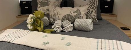 Cashmere  (ex SEA DRAGON) Fountaine Pajot Saba 50 Interior 1