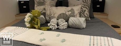 Cashmere  (ex SEA DRAGON) Fountaine Pajot Saba 50 Interior 1