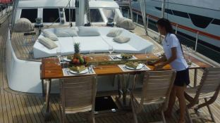 La Numero Uno (ex Clan VI) Perini Navi Ketch 40M Interior 16