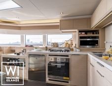 Lagoon 55 catamaran Charter kitchen
