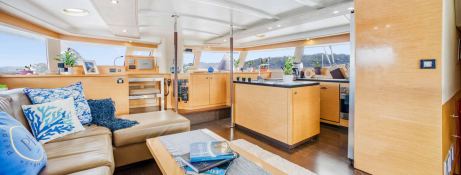 Perpetual Blue  Fountaine Pajot Catamaran 59 Interior 1